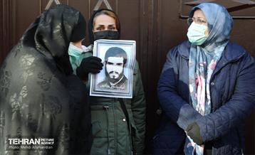 مراسم تشییع پیکر شهید سید مرتضى قدیرى در منطقه 10