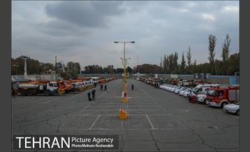 مانور خودرویی عملیات برف روبی شهرداری تهران 12