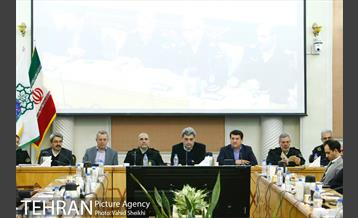 نشست شورای معاونین، مشاوران و شهرداران مناطق ۲۲گانه و مراسم تکریم و معارفه فرمانده یگان حفاظت شهرداری تهران 15