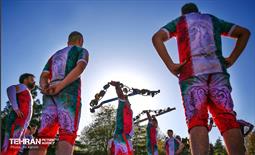 ورزش زورخانه ای در نوروزگاه فرهنگ و ملل پارک ملت 1