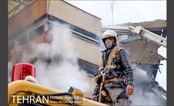 حضور رییس مجلس و دادستان کل کشور در محل پلاسکو 3