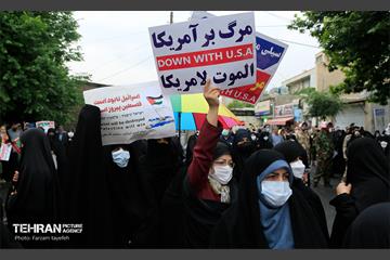 نماز جمعه و راهپیمایی روز قدس در منطقه کن