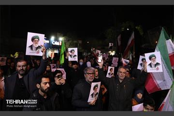 عزاداری هفتمین روز شهادت رهبر انقلاب در میدان بریانک 24
