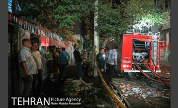 آتش‌سوزی ساختمان چهار طبقه در خیابان فخر رازی 13