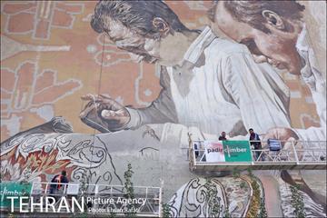 مراسم رونمایی از اثر دیوارنگاری هنرمندان استرالیایی  2