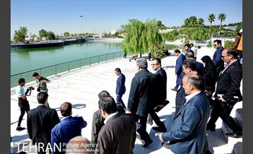 افتتاح دریاچه باغ هنر اراضی عباس آباد با حضور شهردار تهران 2