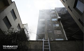 آتش سوزی در خیابان بهار تهران 52