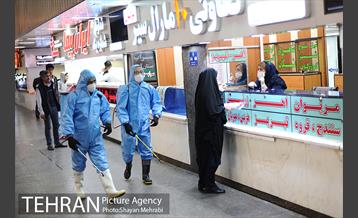 ضد عفونی پایانه مسافربری غرب 12