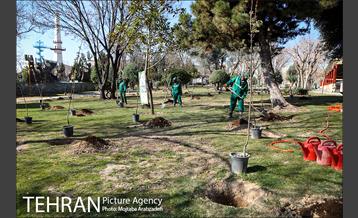 آیین درختکاری دوچرخه سواران تهران 5