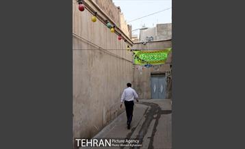 آذین بندی محله عودلاجان برای جشن نیمه شعبان 14