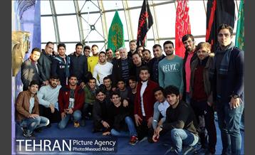 بازدید تیم ملی کشتی فرنگی از برج میلاد تهران