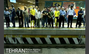 پرفورمنس آموزش فرهنگسازی قوانین مترو به مناسبت جام جهانی 32