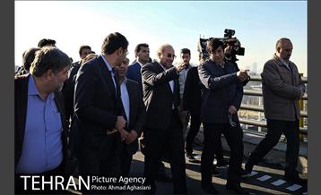 افتتاح پل شرق به شمال تقاطع بزرگراه های نیایش و شهید چمران 12