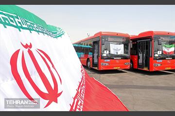 رونمایی از ۱۰۰ دستگاه اتوبوس ناوگان حمل و نقل عمومی شهر تهران 60