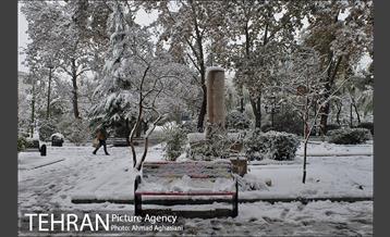 بارش اولین برف پاییزی در تهران 32