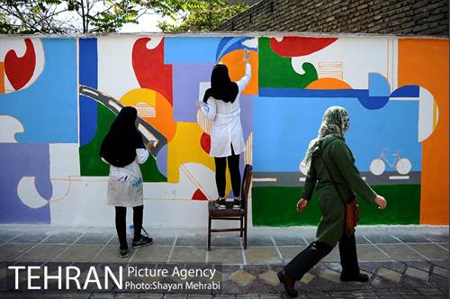 رنگ آمیزی و طراحی جداره شهری در منطقه 7 1