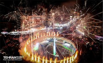 نورافشانی میدان ولیعصر(عج) به مناسبت نیمه شعبان 11