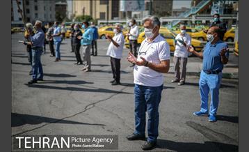 تکیه سیار عزای حسینی در پایانه تاکسیرانی سازمان آب 24