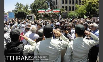 تشییع پیکر شهدای حادثه تروریستی تهران 16