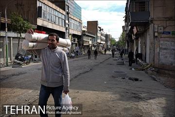 سنگ فرش شدن خیابان پامنار‎  14