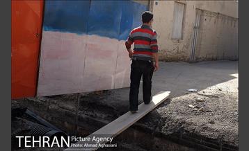 سنگ فرش خیابان پامنار‎ 20