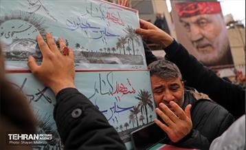 تشییع پیکر ۲۰۰ شهید گمنام دفاع مقدس در تهران 62