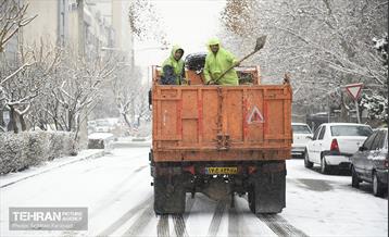 عملیات برف‌روبی در پایتخت 32