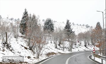بارش برف زمستانی در بوستان سرخ حصار 9