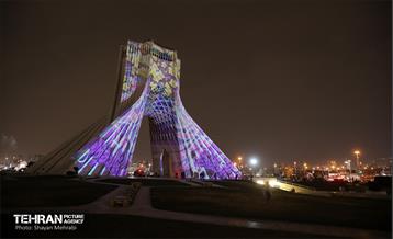 نورافشانی در میدان آزادی به مناسبت نیمه شعبان 14