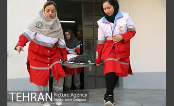 مانور پناهگیری محل امن در زلزله 8