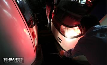 مانور عملیاتی دیریل قطار و تخلیه اضطراری مسافری