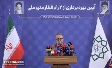 آیین بهره برداری از ۲ رام قطار ساخت داخل 22