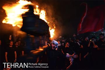 آیین مشعل گردانی نجفی های مقیم تهران 3