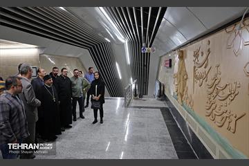 بازدید نمایندگان رسانه‌های خارجی از مترو مریم مقدس(س)  24