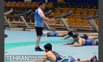 برگزاری تمرینات تیم ملی کشتی فرنگی 8