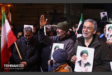 عزاداری هفتمین روز شهادت رهبر انقلاب در میدان بریانک 11