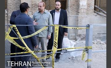 بازدید شهردار تهران از روند بازسازی و مرمت خانه باغ اتحادیه 33