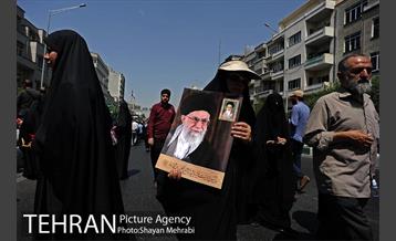 مراسم تشییع پیکرهای مطهر ۱۵۰ شهید تازه‌ تفحص‌ شده دفاع مقدس 34