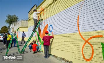 "نقش مهر" بر دیوارهای مدارس پایتخت 14