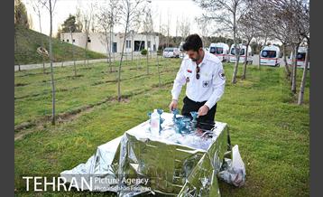 تحویل سال نو در پایگاه عملیات ویژه اورژانس تهران 3