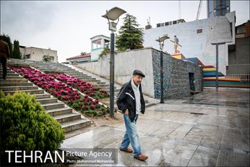 بارش باران پاییزی در تهران 1