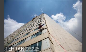 مانور عملیات آتش نشانی در شمال تهران 7