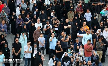 اهتزاز پرچم حرم سیدالشهدا(ع) بر فراز گنبد حرم عبدالعظیم حسنی(ع) 18