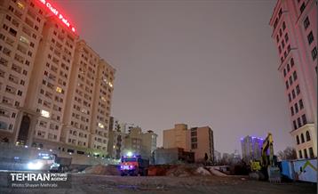 بازدید معاون خدمات شهری از سایت‌های برف‌روبی شهرداری تهران 3