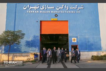 بازدید نمایندگان وزارت کشور از کارخانه واگن سازی تهران 12