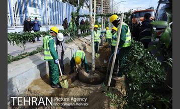 آیین کاشت 40 اصله درخت، به مناسبت چهلمین سالگرد انقلاب اسلامی باحضور شهردار تهران 41