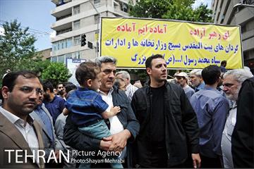 حضور شهردار تهران در راهپیمایی روز قدس 5