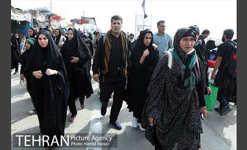 ارائه خدمات نیرو های خادم الحسین (ع) در مرز شلمچه 2