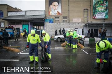 خدمات شهرداری تهران در پایان راهپیمایی ۲۲ بهمن  12