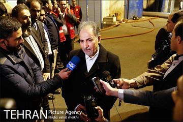 بازدید سرزده  شهردار تهران از محل آتش‌سوزی ساختمان برق حرارتی وزارت نیرو 7